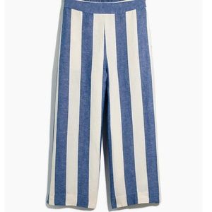 Brand New Madewell Striped Linen Pants (Size M)